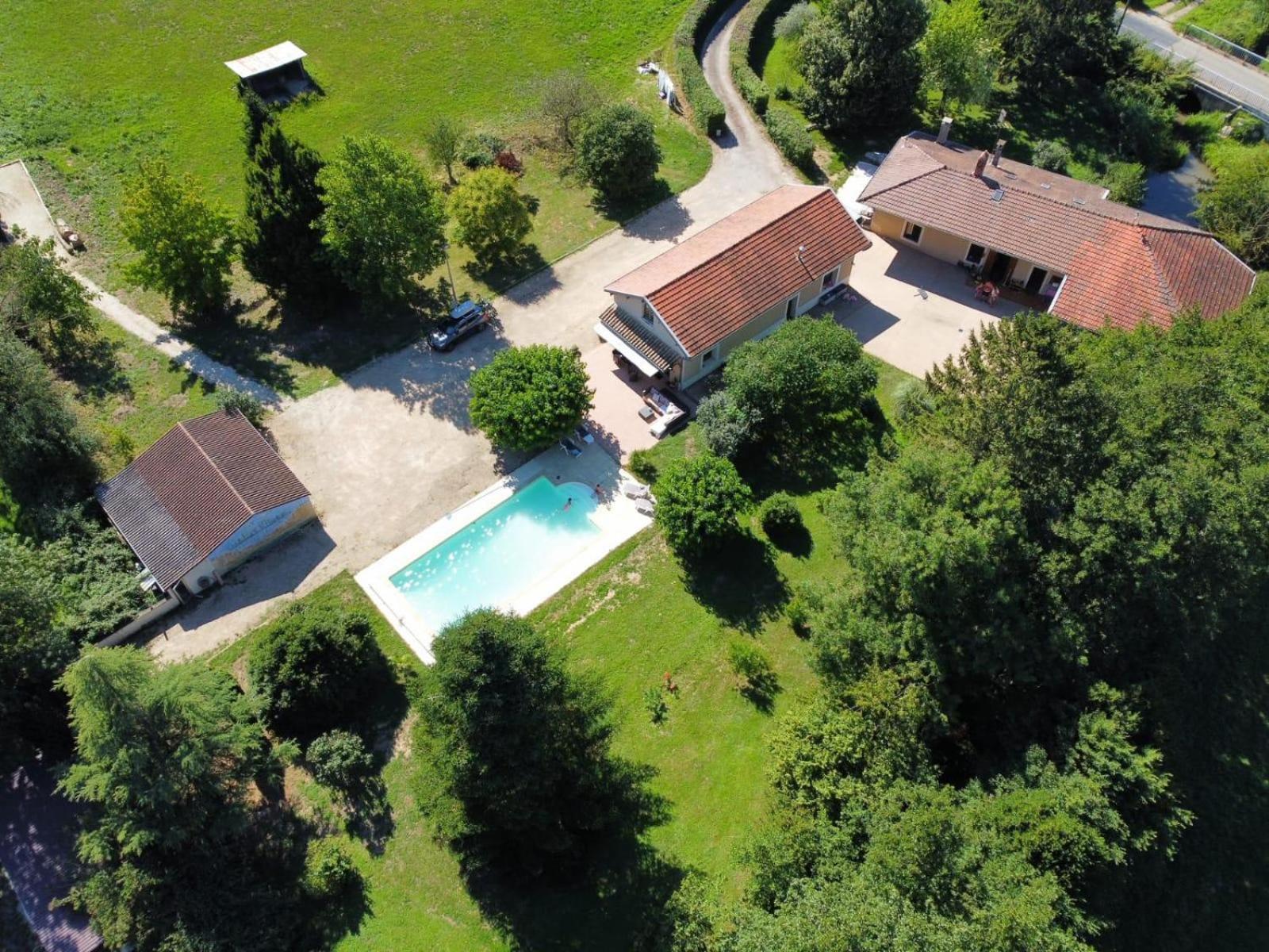 Gite A La Campagne Avec Piscine Biziat Zewnętrze zdjęcie